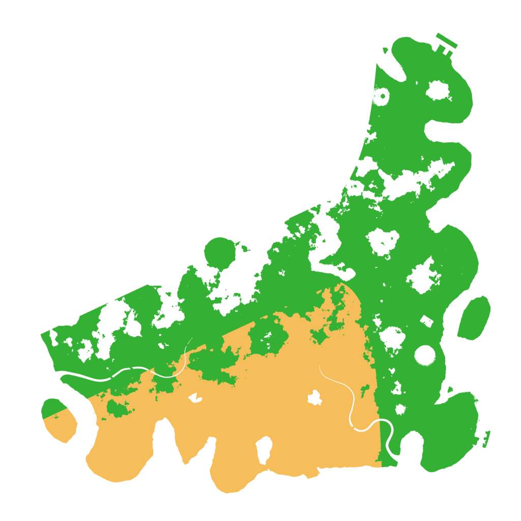Biome Rust Map: Procedural Map, Size: 4500, Seed: 302747577