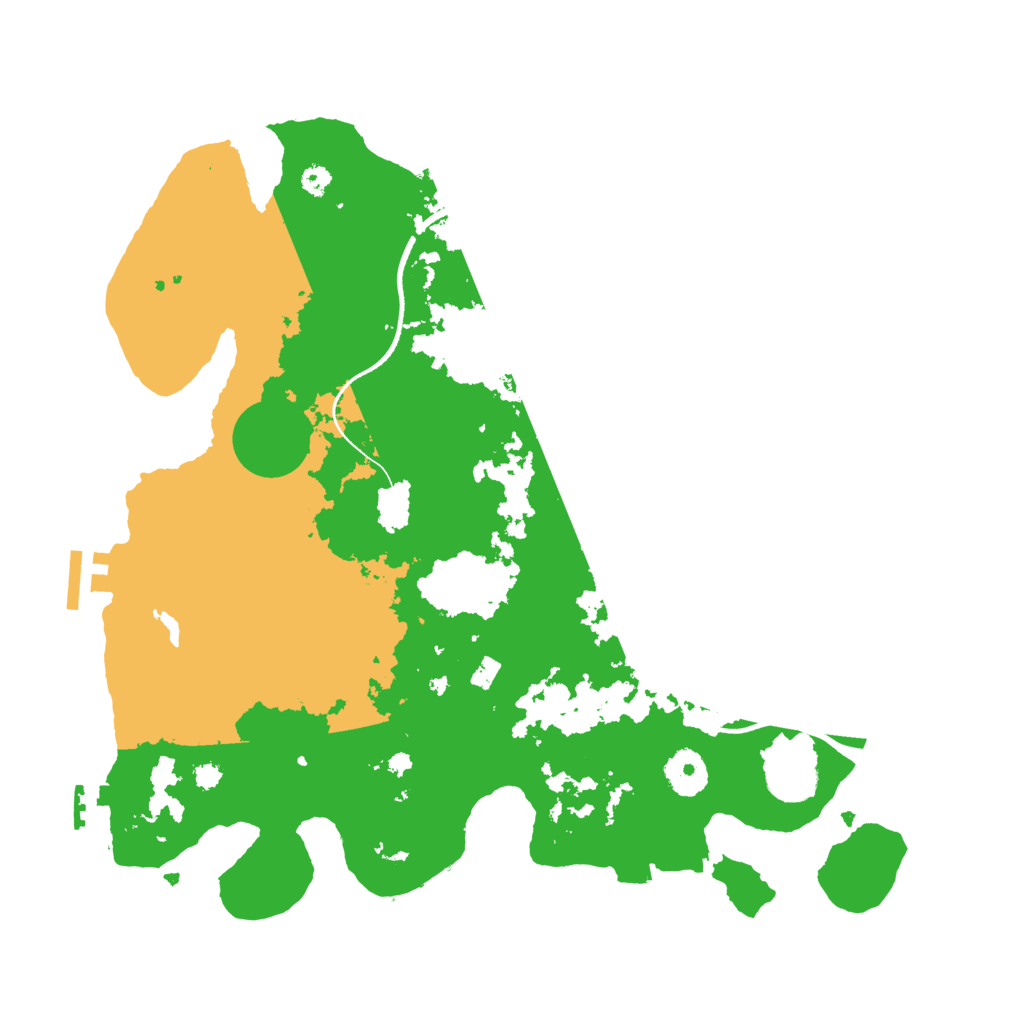 Biome Rust Map: Procedural Map, Size: 3500, Seed: 897119193