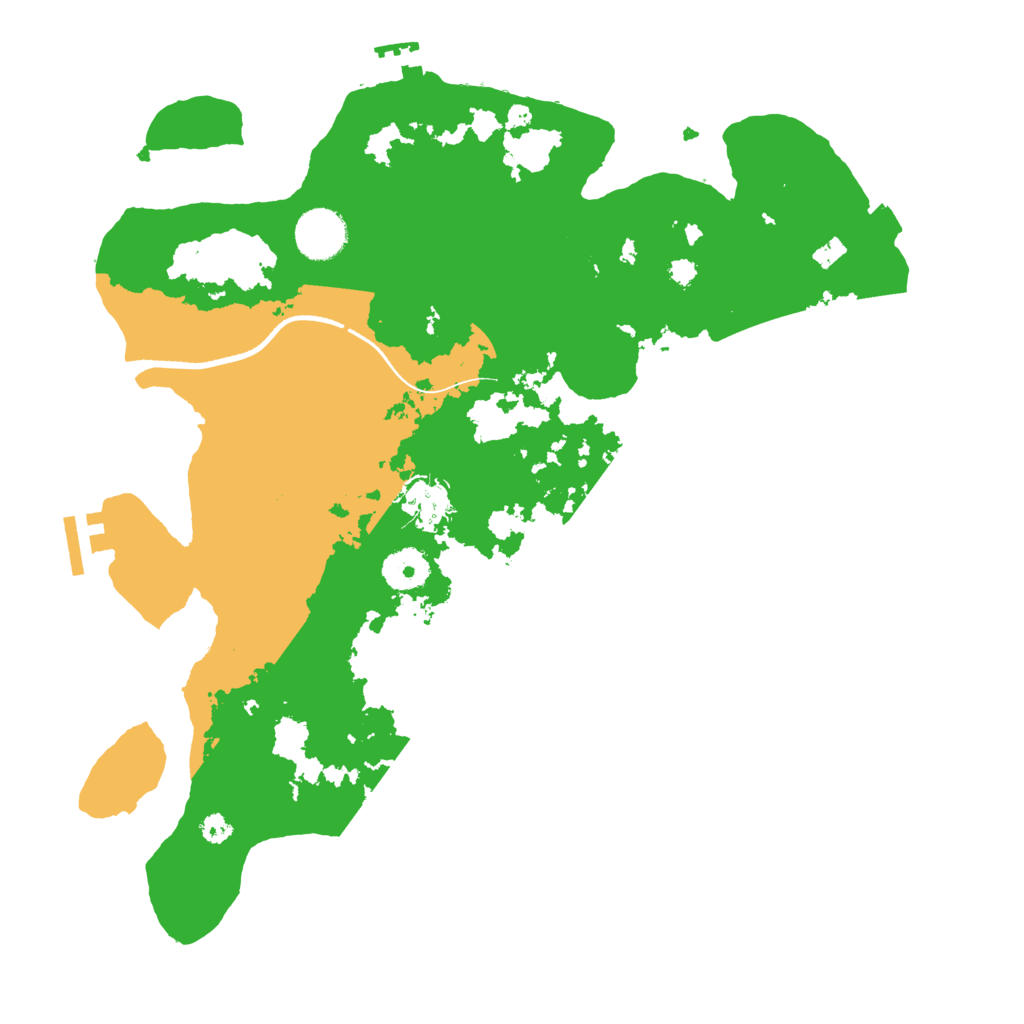 Biome Rust Map: Procedural Map, Size: 3500, Seed: 108000427