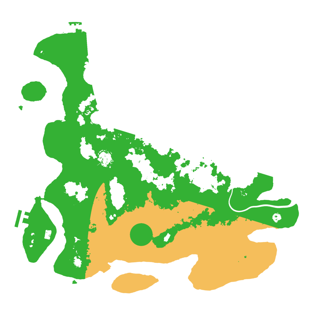 Biome Rust Map: Procedural Map, Size: 3700, Seed: 1607547521