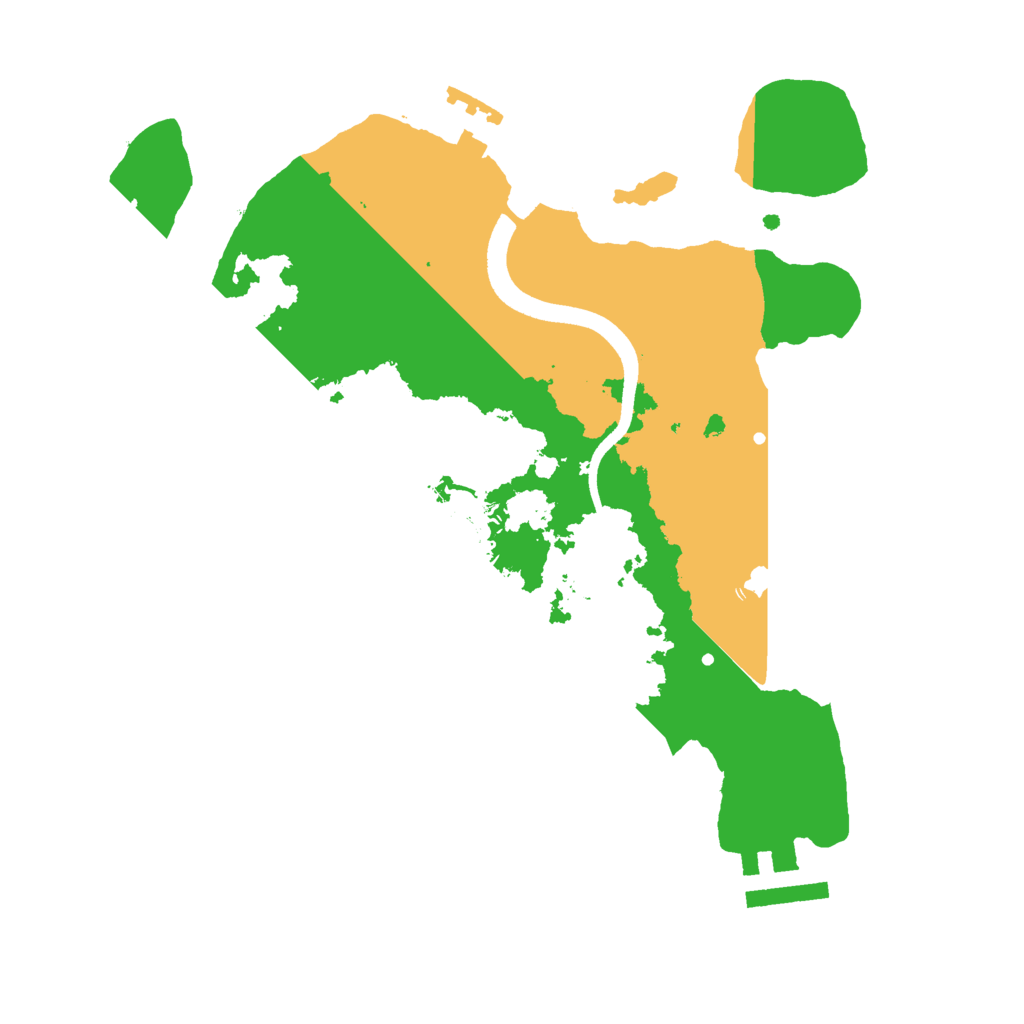 Biome Rust Map: Procedural Map, Size: 2500, Seed: 1701