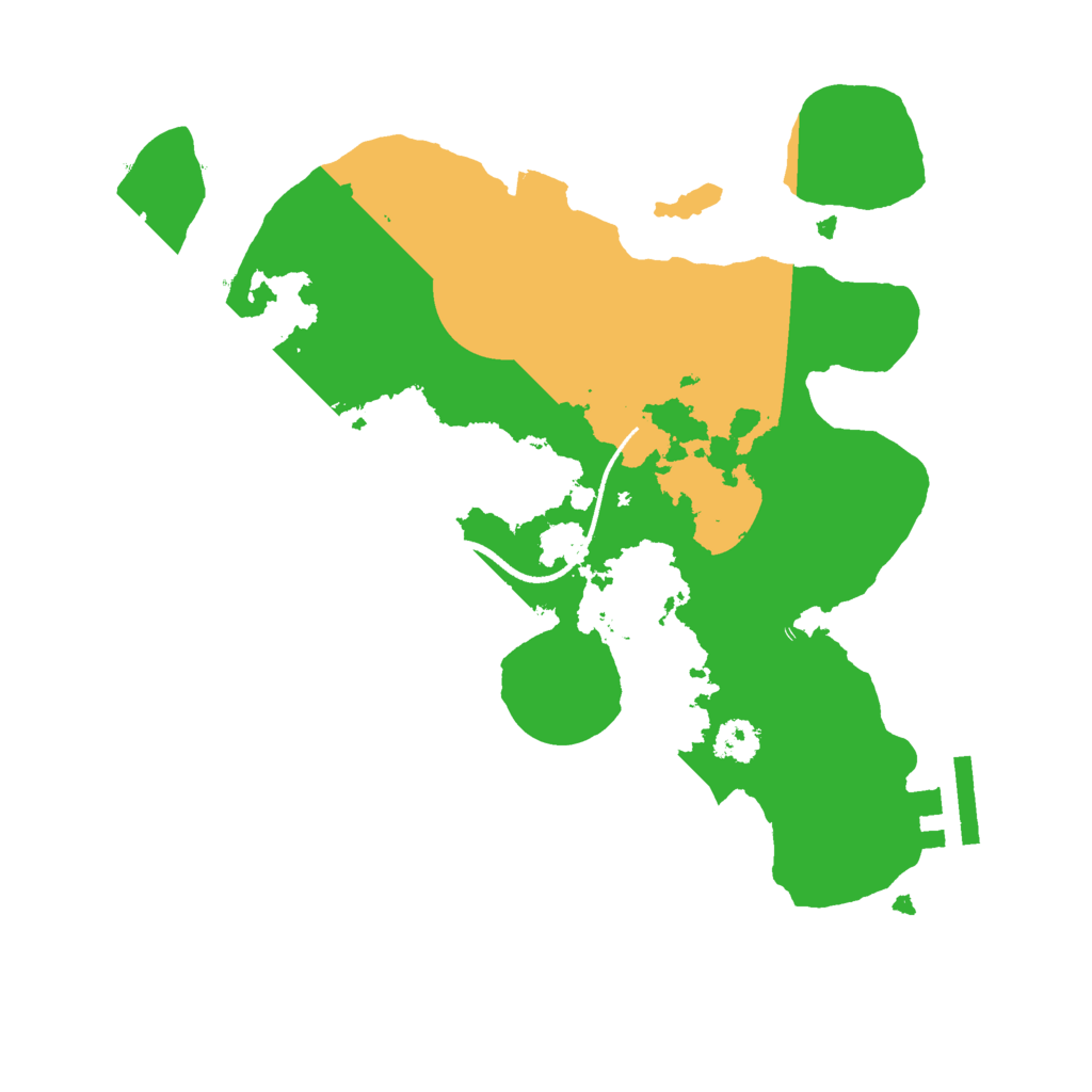 Biome Rust Map: Procedural Map, Size: 2500, Seed: 1701