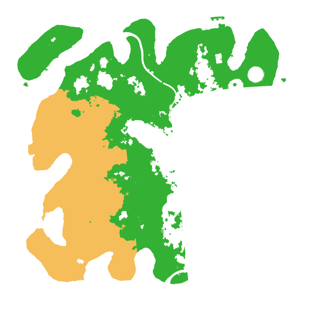 Biome Rust Map: Procedural Map, Size: 3500, Seed: 7771