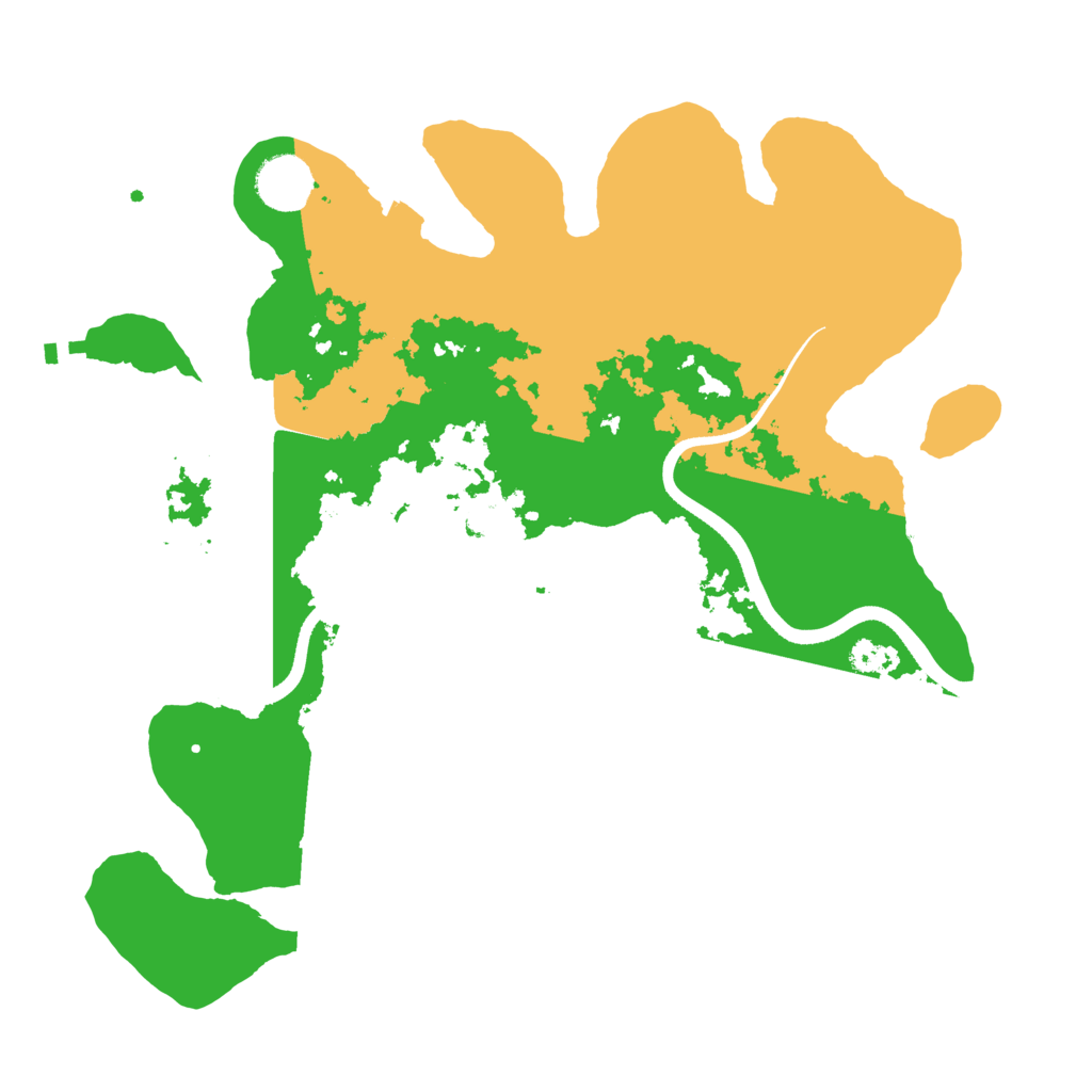 Biome Rust Map: Procedural Map, Size: 3500, Seed: 307389124