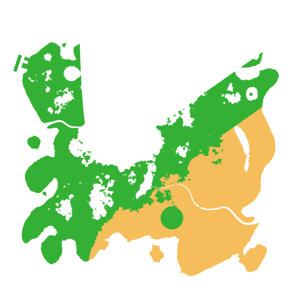 Biome Rust Map: Procedural Map, Size: 3500, Seed: 2076522416