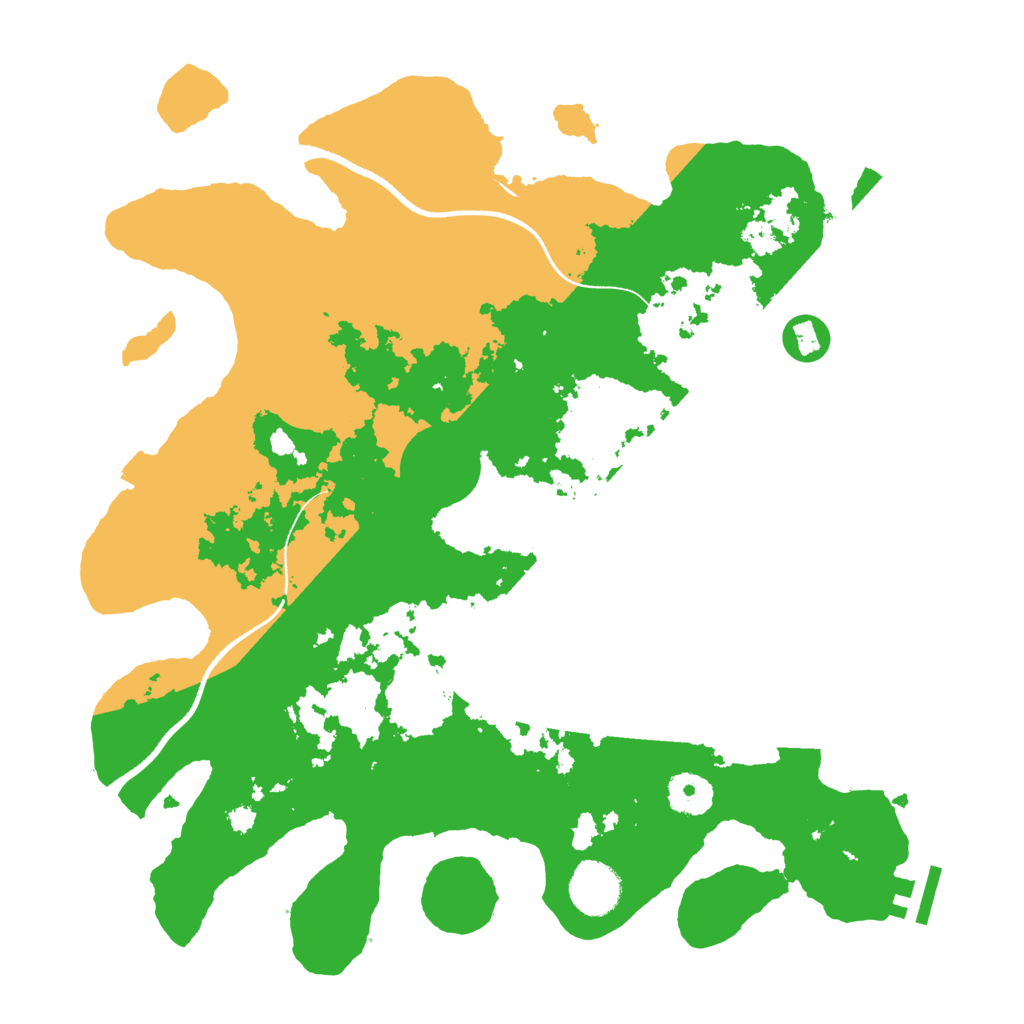 Biome Rust Map: Procedural Map, Size: 3500, Seed: 1014290088