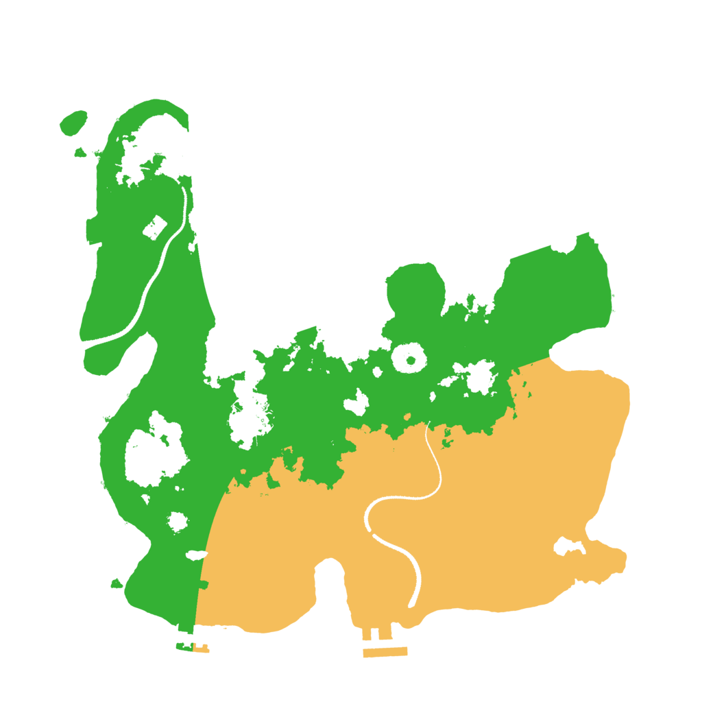 Biome Rust Map: Procedural Map, Size: 3200, Seed: 301549042