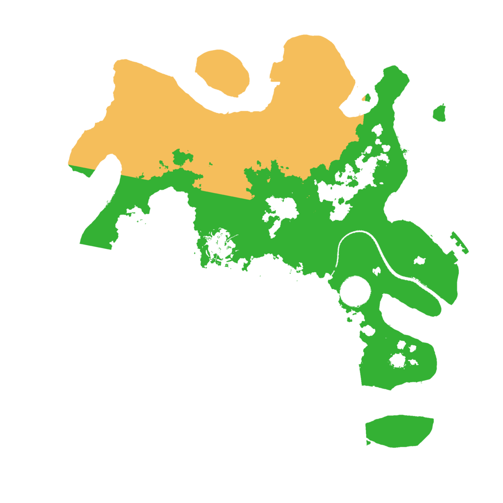 Biome Rust Map: Procedural Map, Size: 3000, Seed: 30516