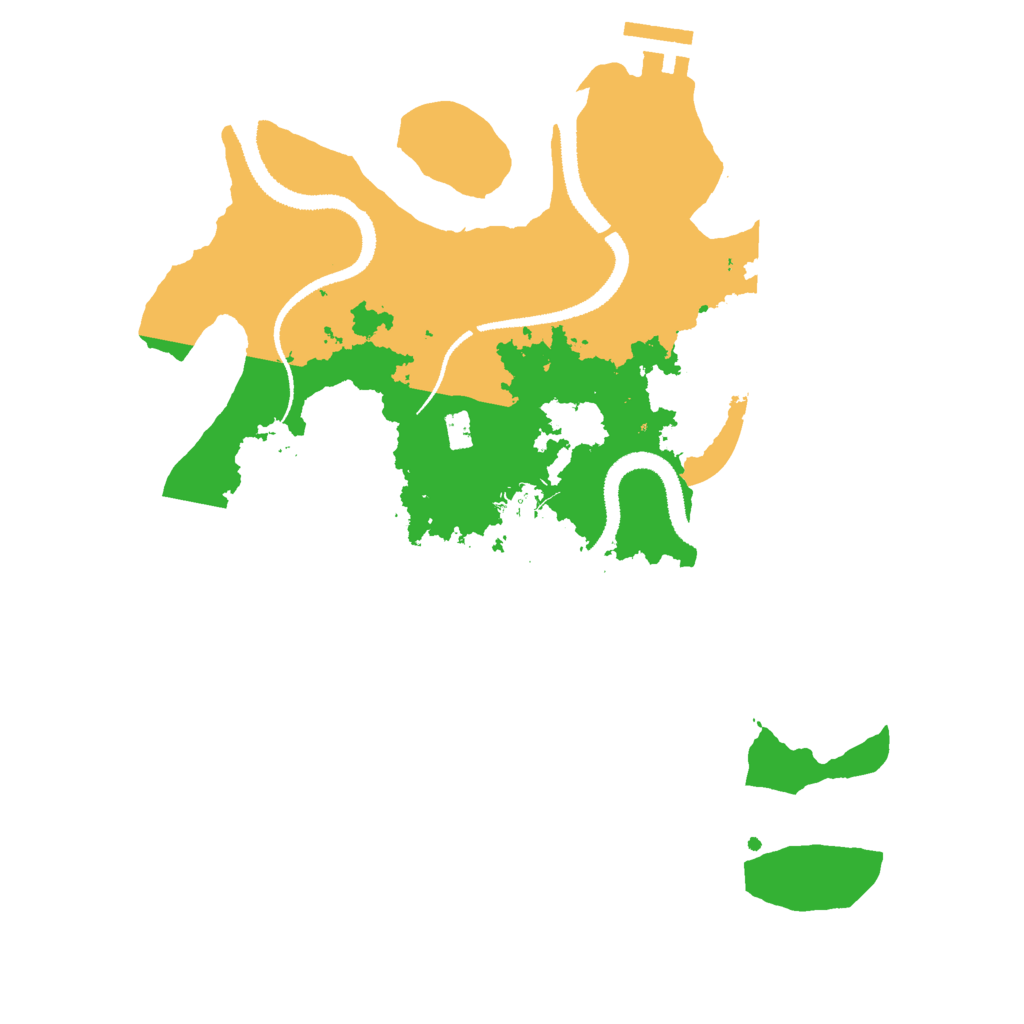 Biome Rust Map: Procedural Map, Size: 3000, Seed: 30516