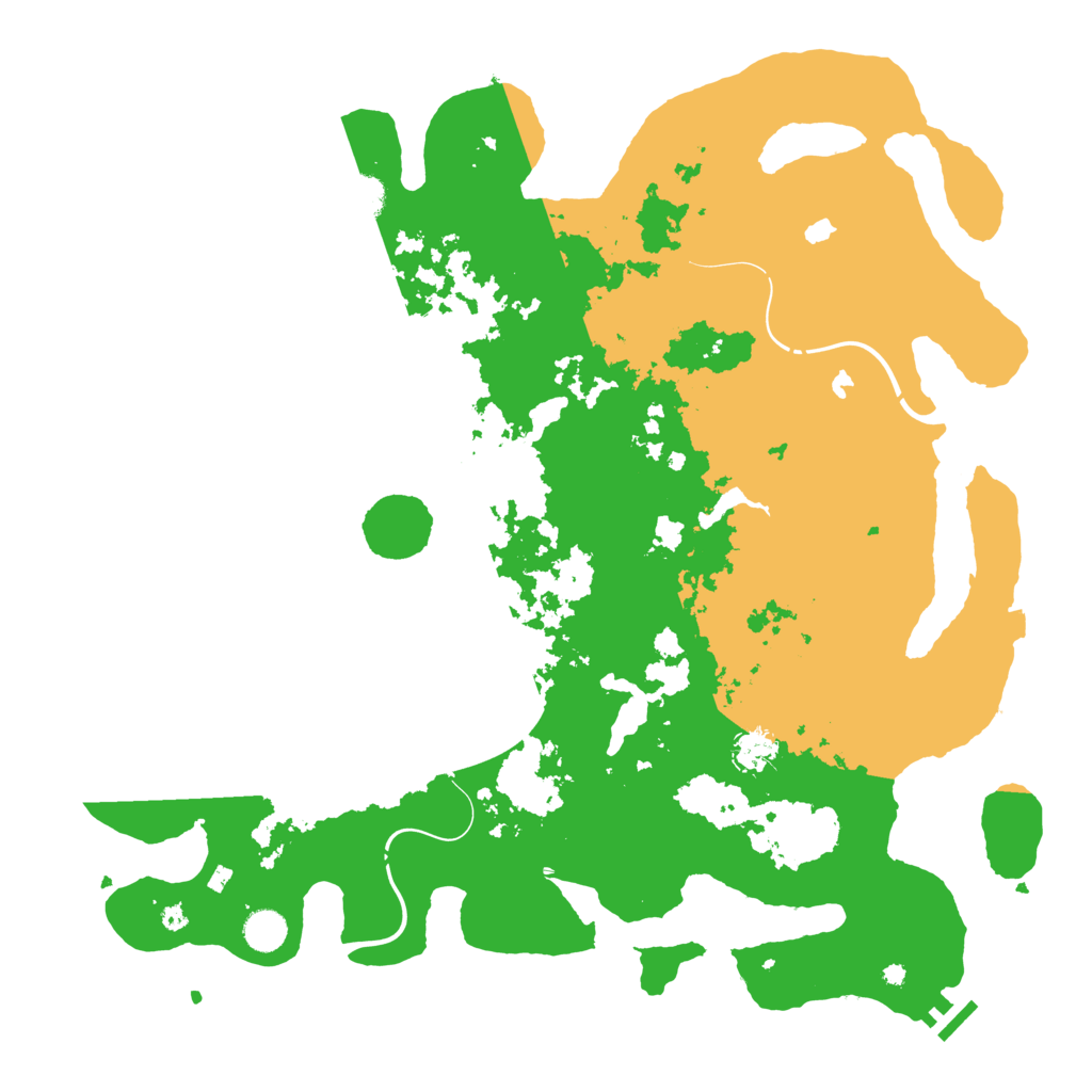 Biome Rust Map: Procedural Map, Size: 4500, Seed: 458384815