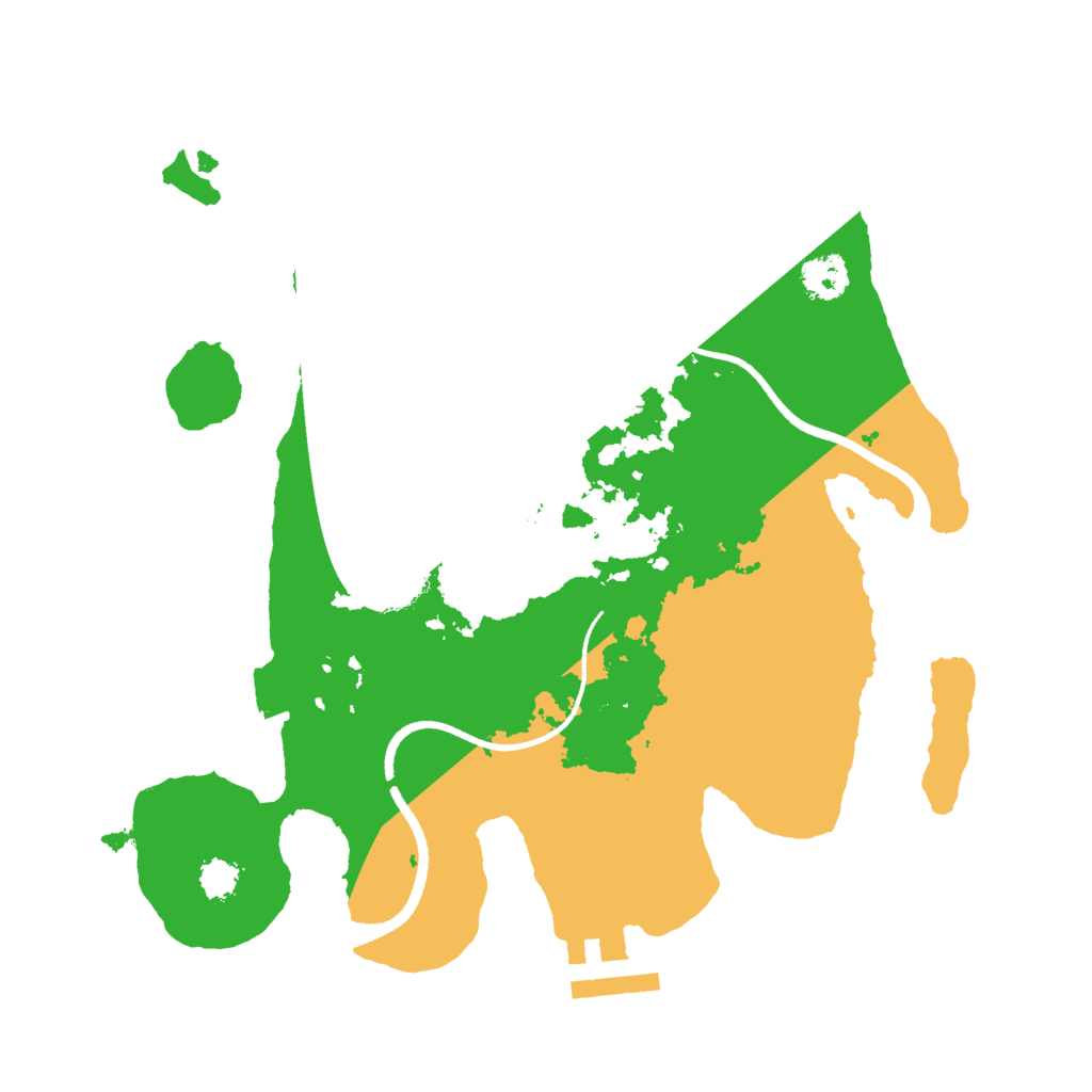 Biome Rust Map: Procedural Map, Size: 2500, Seed: 27218997