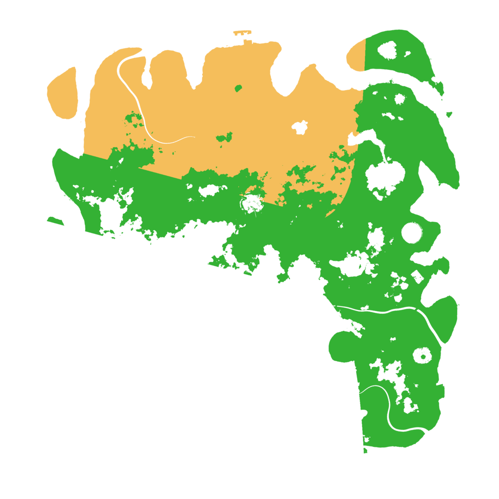 Biome Rust Map: Procedural Map, Size: 4250, Seed: 1286429769