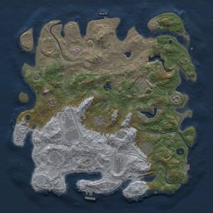 Thumbnail Rust Map: Procedural Map, Size: 4250, Seed: 1286429769, 17 Monuments