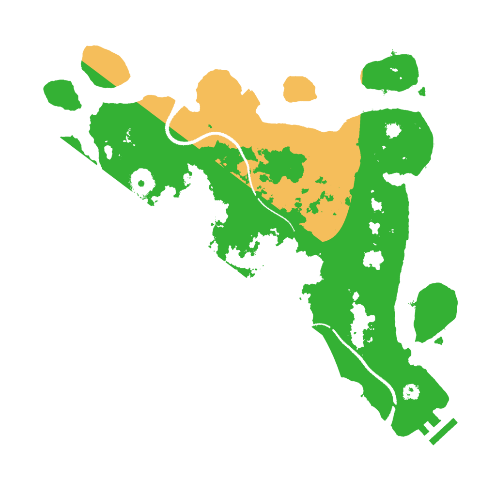 Biome Rust Map: Procedural Map, Size: 3000, Seed: 46563451