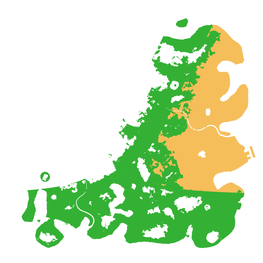 Biome Rust Map: Procedural Map, Size: 4500, Seed: 1092243062