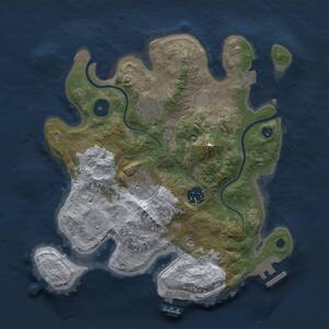 Thumbnail Rust Map: Procedural Map, Size: 2900, Seed: 2054469242, 8 Monuments