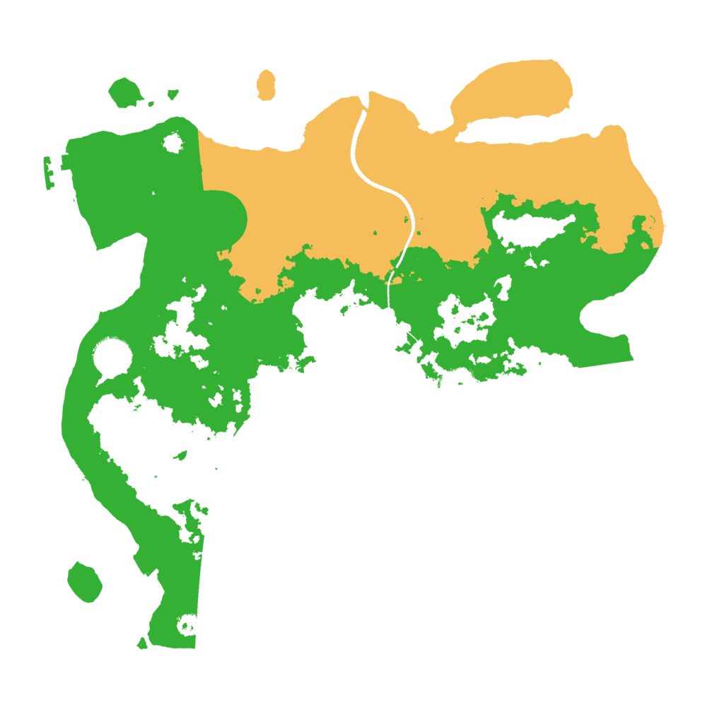 Biome Rust Map: Procedural Map, Size: 3333, Seed: 50000