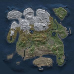 Thumbnail Rust Map: Procedural Map, Size: 2750, Seed: 60325, 8 Monuments