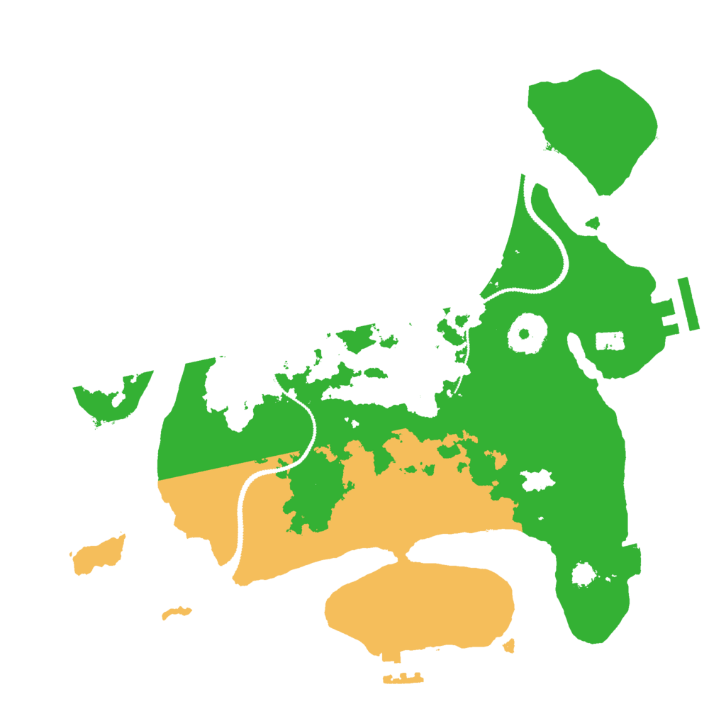 Biome Rust Map: Procedural Map, Size: 2750, Seed: 60325