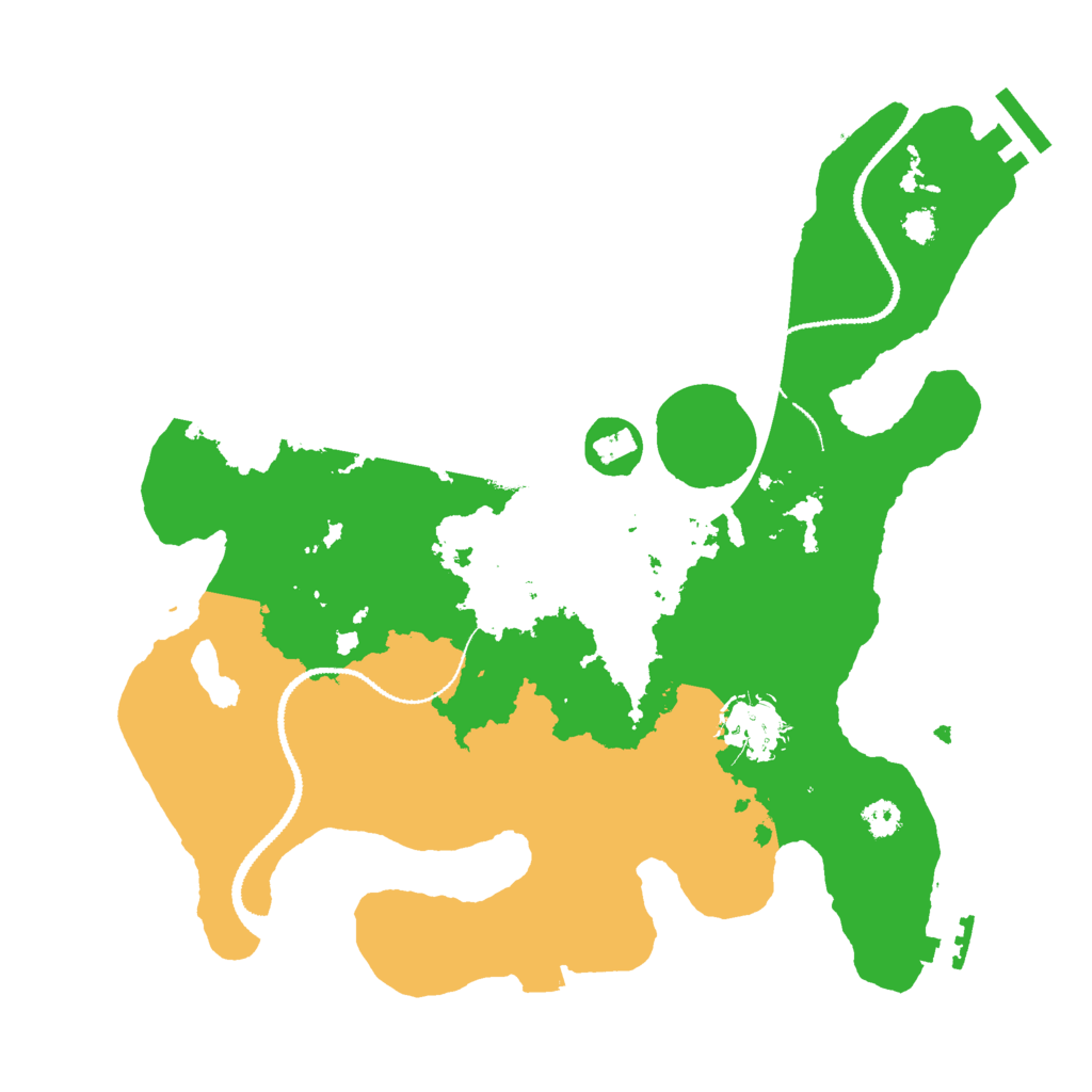 Biome Rust Map: Procedural Map, Size: 3000, Seed: 797351