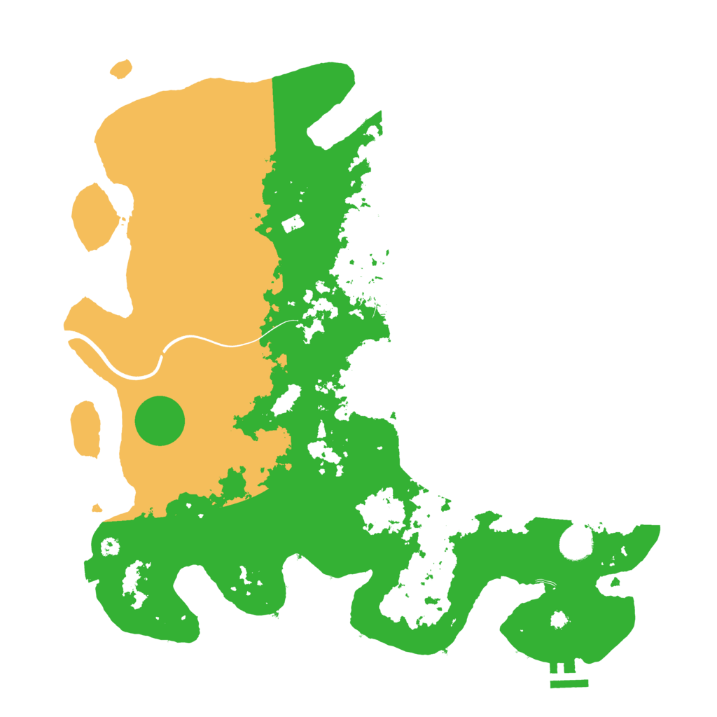 Biome Rust Map: Procedural Map, Size: 3800, Seed: 243338158