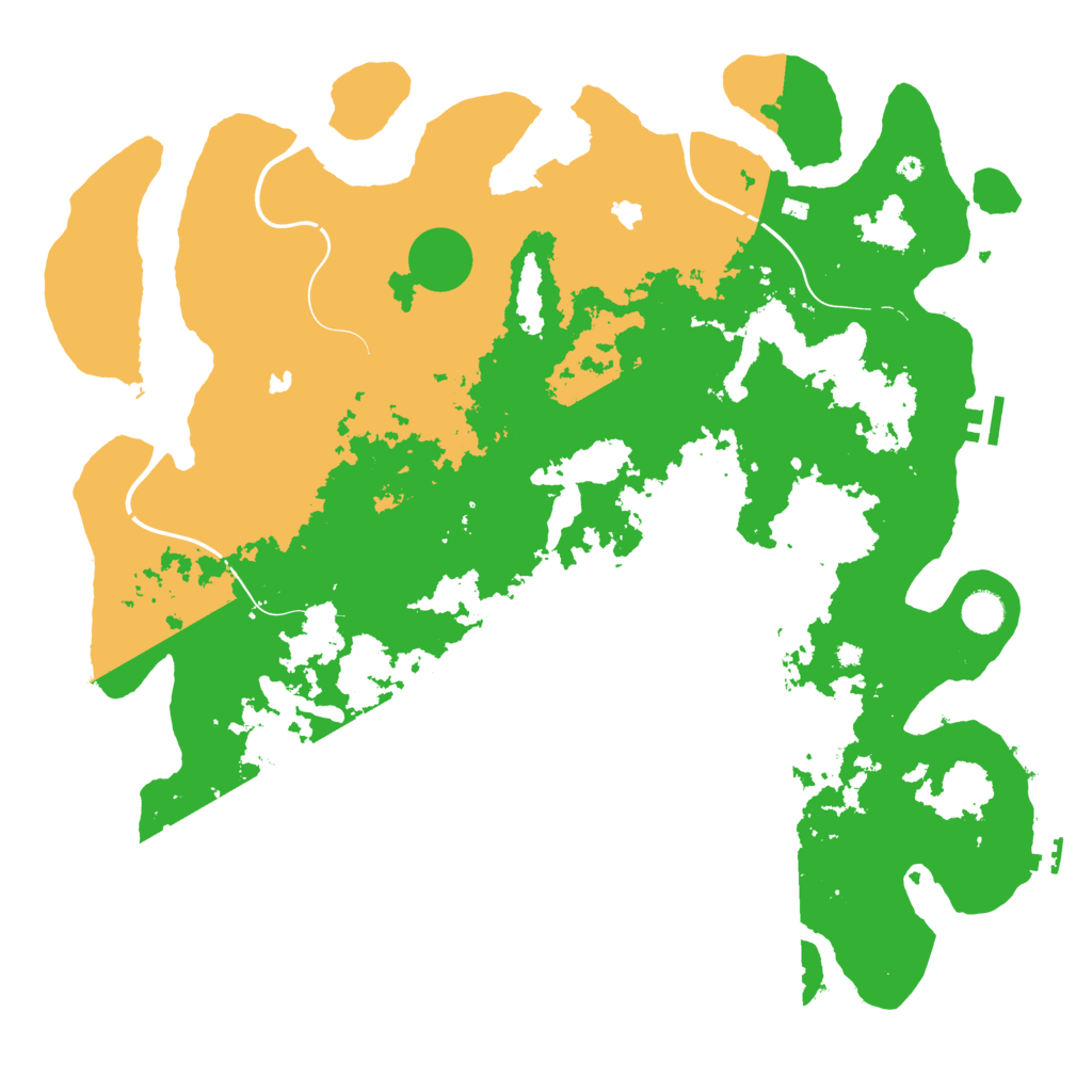 Biome Rust Map: Procedural Map, Size: 4500, Seed: 301936972