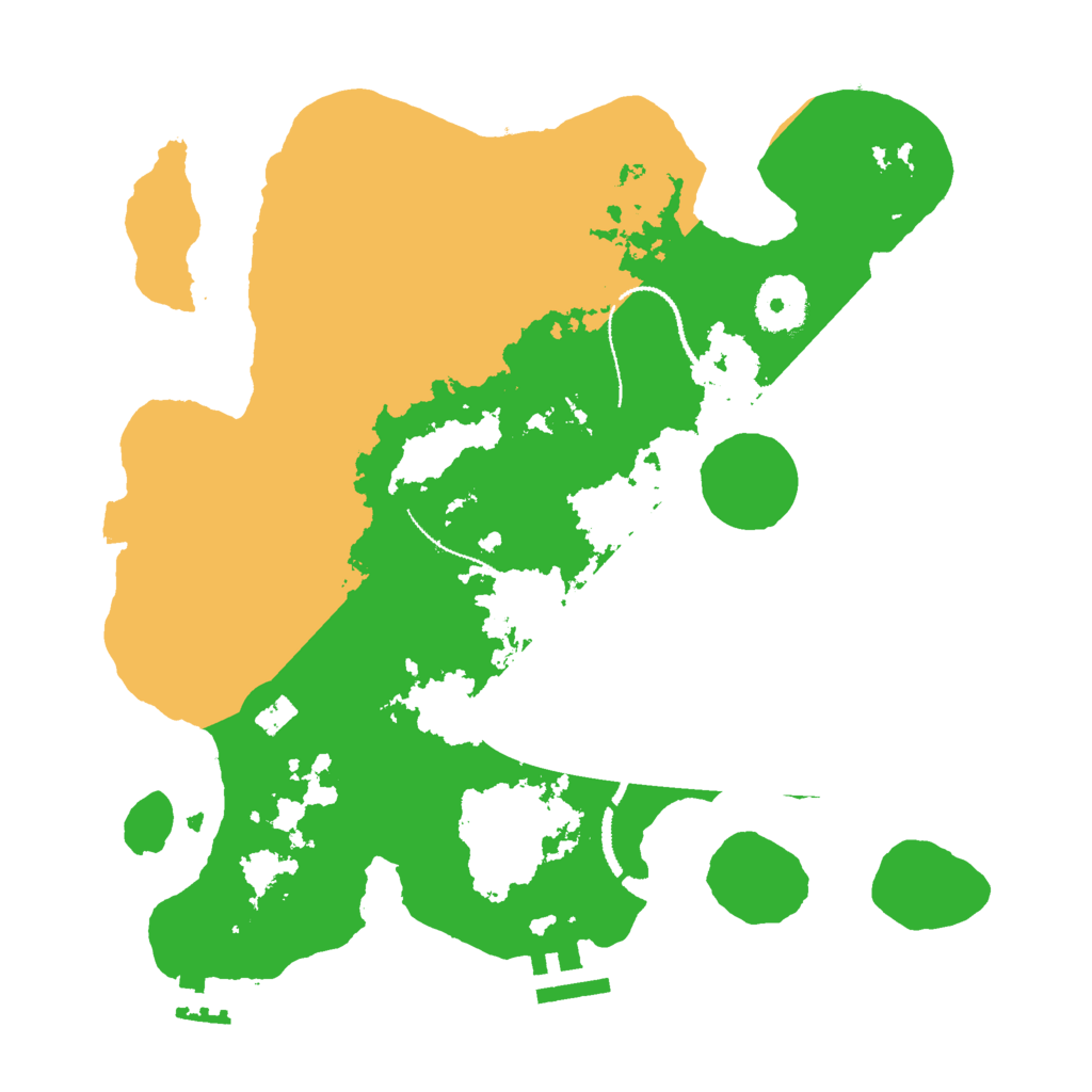 Biome Rust Map: Procedural Map, Size: 3000, Seed: 380841112