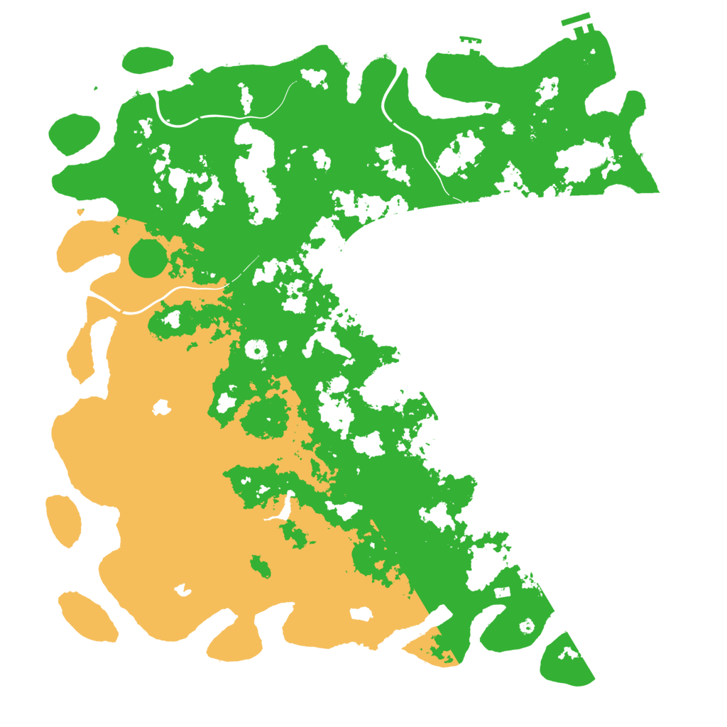 Biome Rust Map: Procedural Map, Size: 5000, Seed: 99876