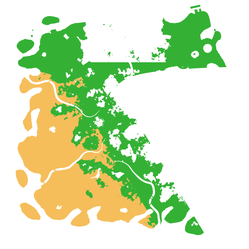 Biome Rust Map: Procedural Map, Size: 5000, Seed: 99876