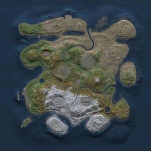 Thumbnail Rust Map: Procedural Map, Size: 2700, Seed: 485426024, 7 Monuments