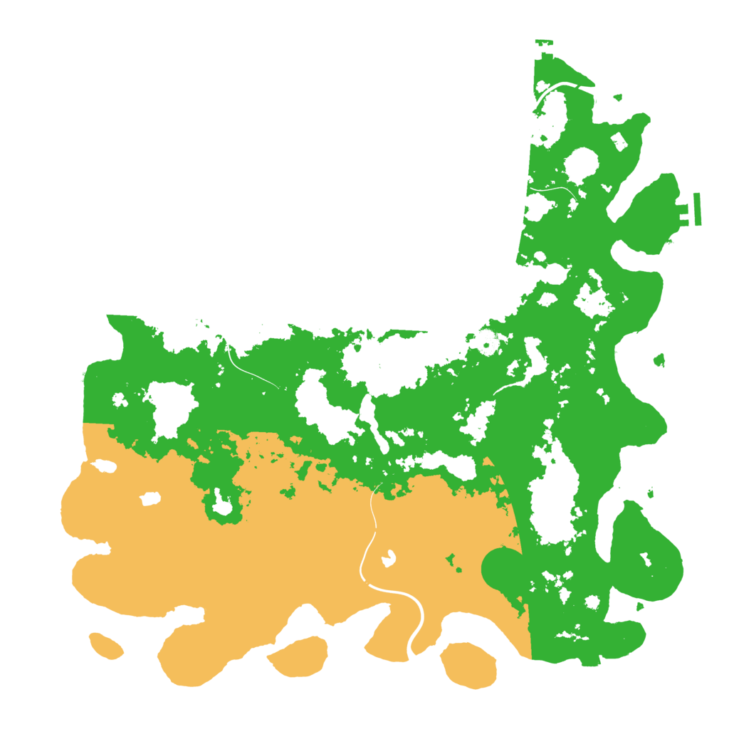 Biome Rust Map: Procedural Map, Size: 4500, Seed: 559420