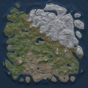 Thumbnail Rust Map: Procedural Map, Size: 4800, Seed: 1567164139, 17 Monuments