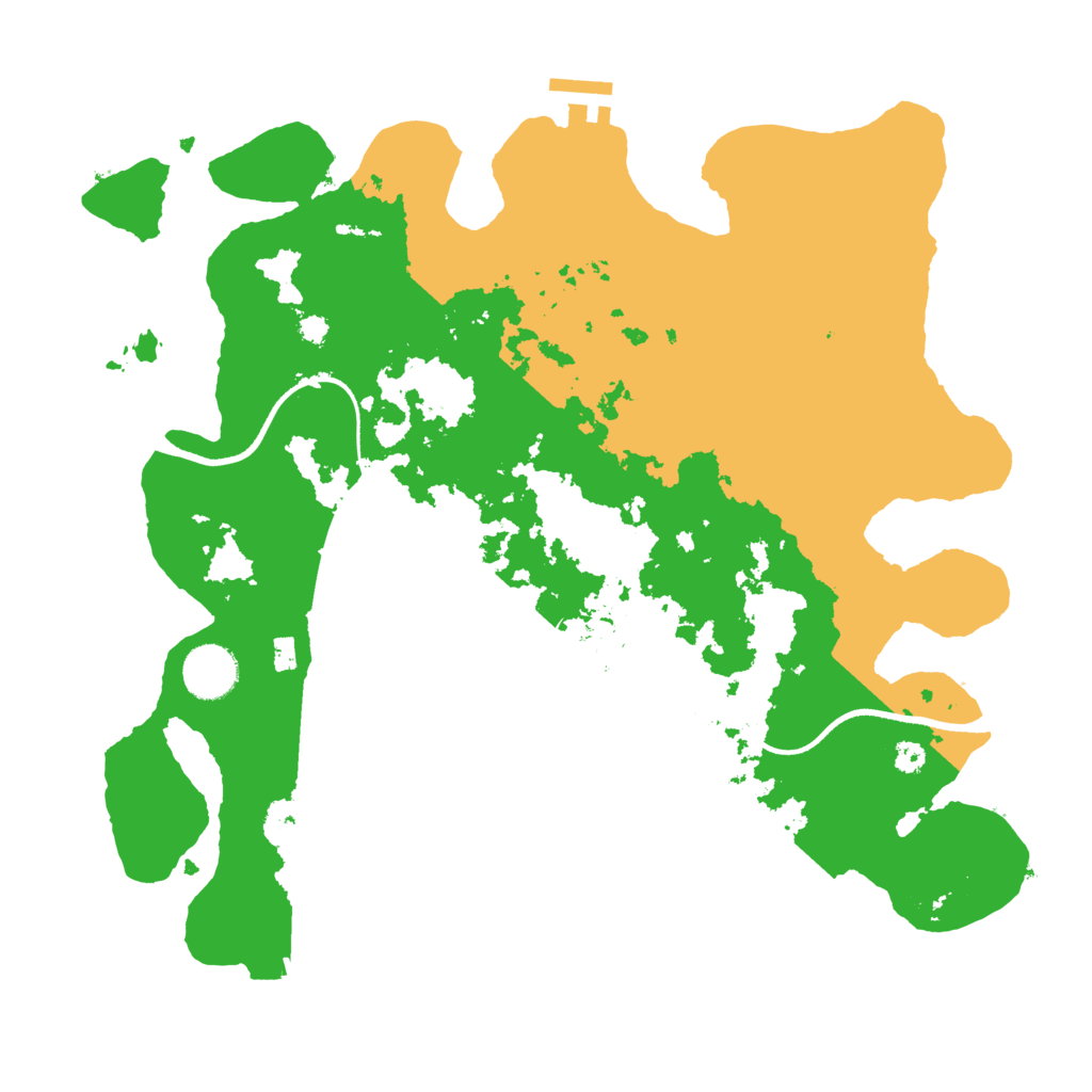 Biome Rust Map: Procedural Map, Size: 3500, Seed: 956001407