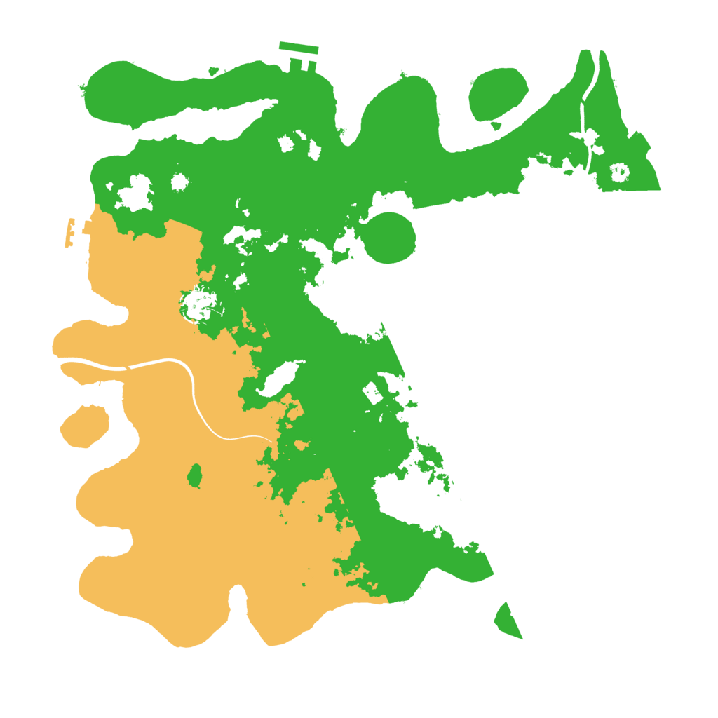 Biome Rust Map: Procedural Map, Size: 3700, Seed: 2455