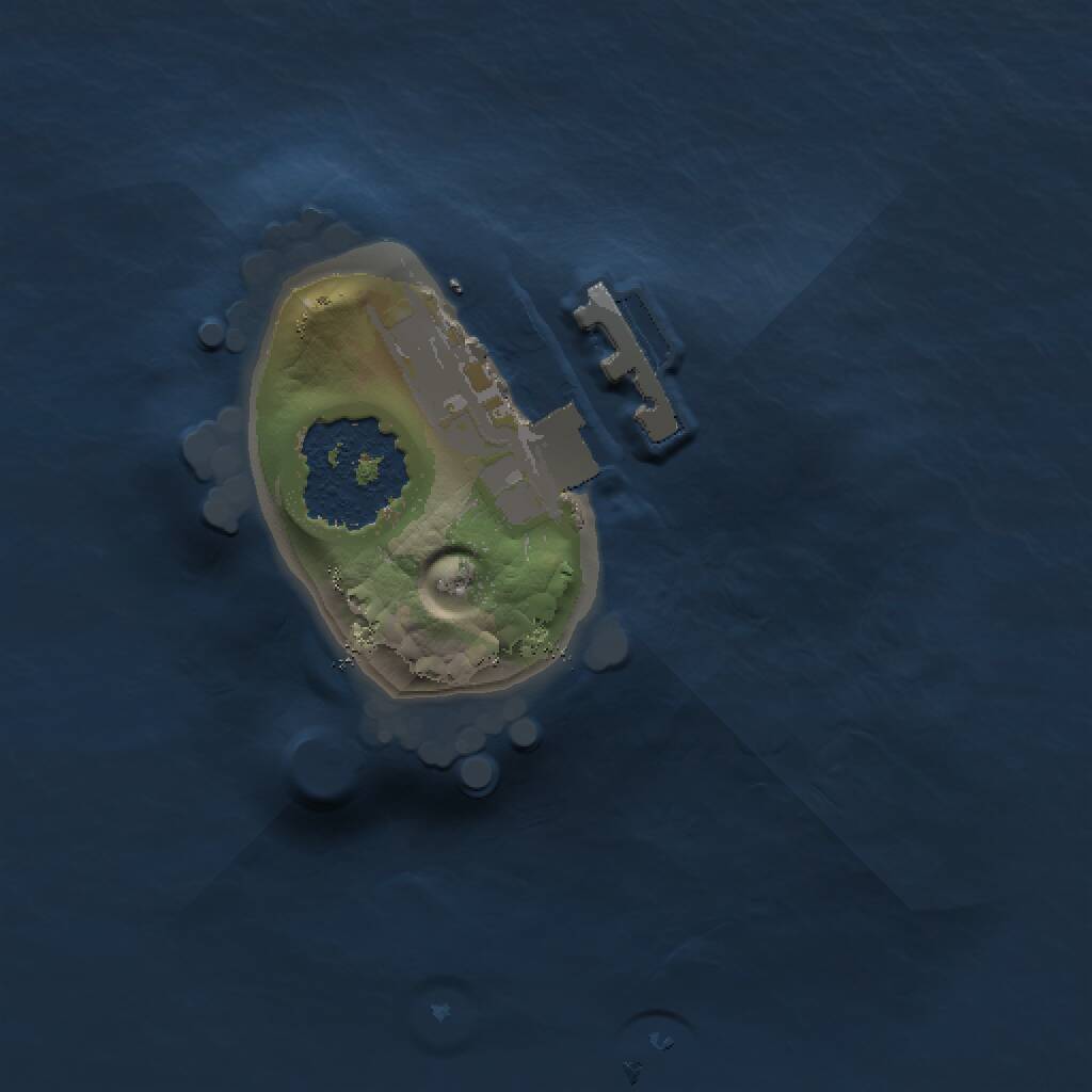 Rust Map: Procedural Map, Size: 1000, Seed: 264545665, 2 Monuments