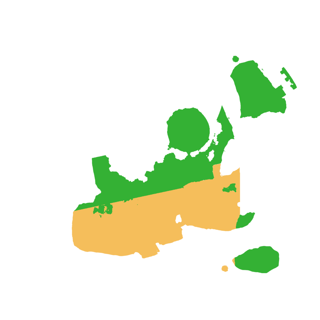 Biome Rust Map: Procedural Map, Size: 2000, Seed: 849194072