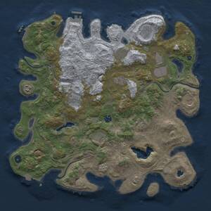 Thumbnail Rust Map: Procedural Map, Size: 4250, Seed: 1875373343, 17 Monuments