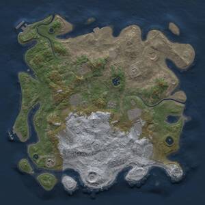 Thumbnail Rust Map: Procedural Map, Size: 3850, Seed: 948234571, 15 Monuments