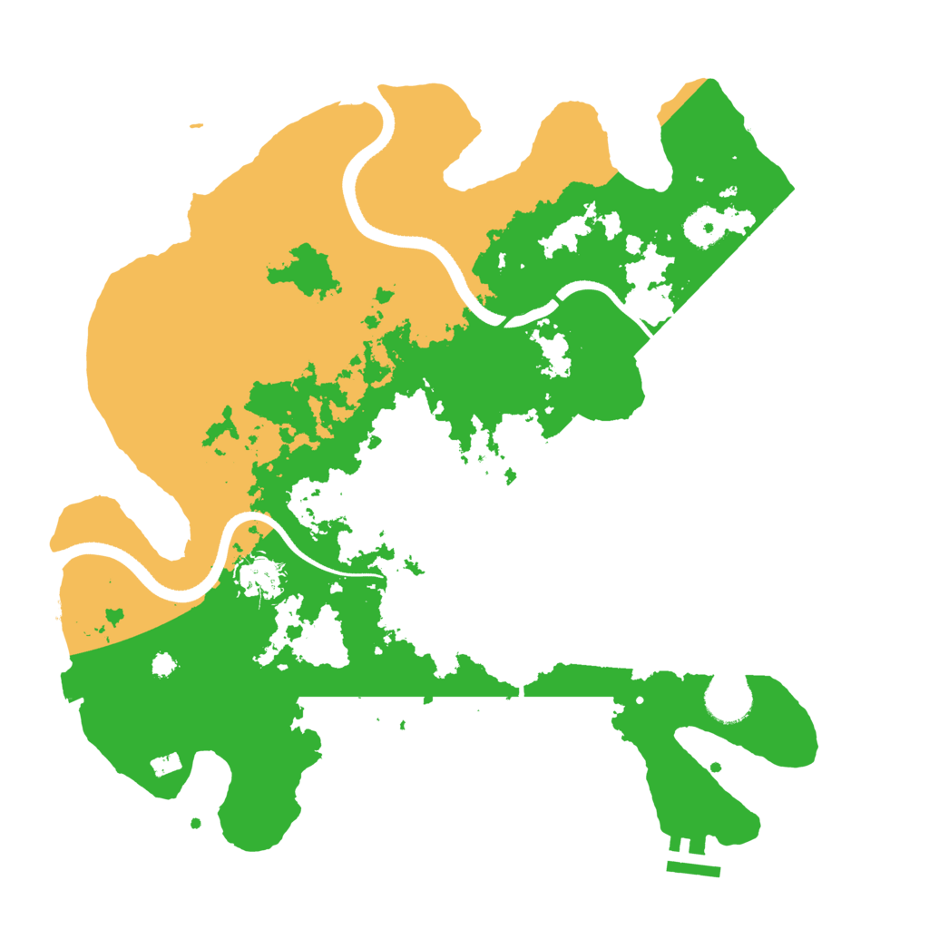 Biome Rust Map: Procedural Map, Size: 3500, Seed: 433698171