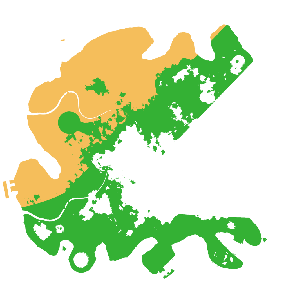 Biome Rust Map: Procedural Map, Size: 3500, Seed: 433698171