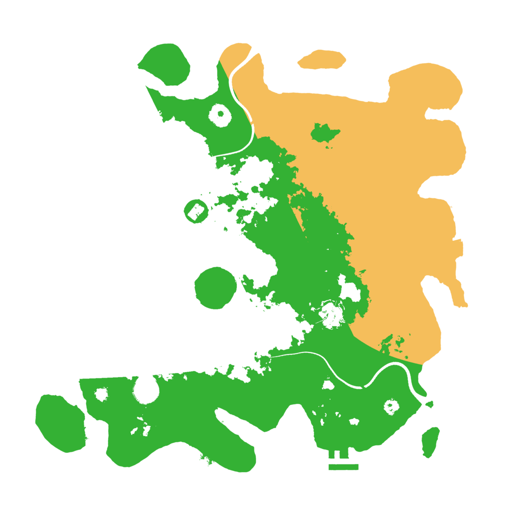 Biome Rust Map: Procedural Map, Size: 3500, Seed: 177873240