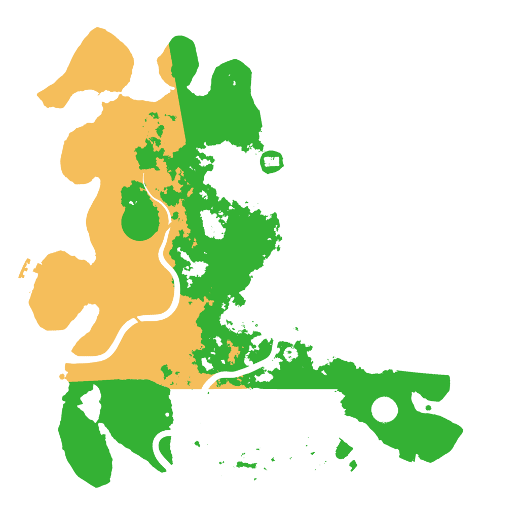 Biome Rust Map: Procedural Map, Size: 3700, Seed: 501800388