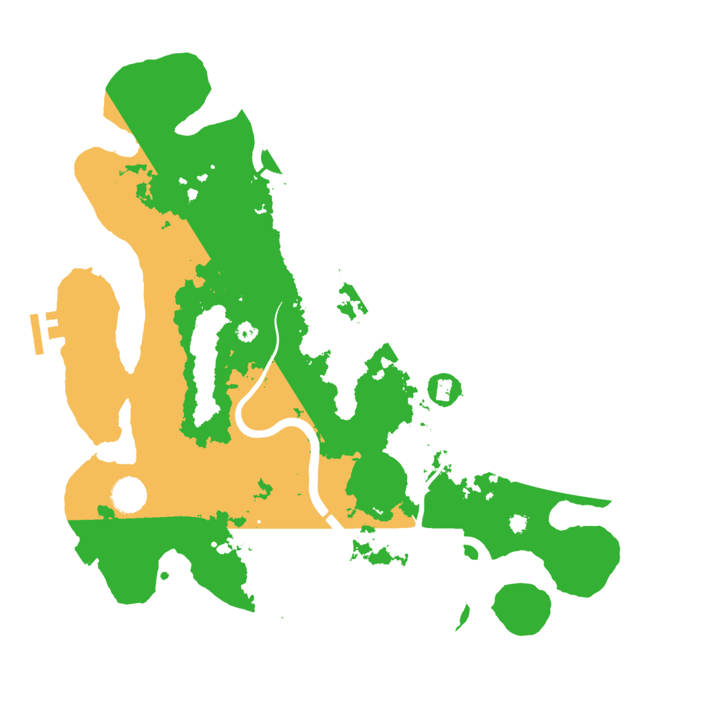 Biome Rust Map: Procedural Map, Size: 3500, Seed: 293430009