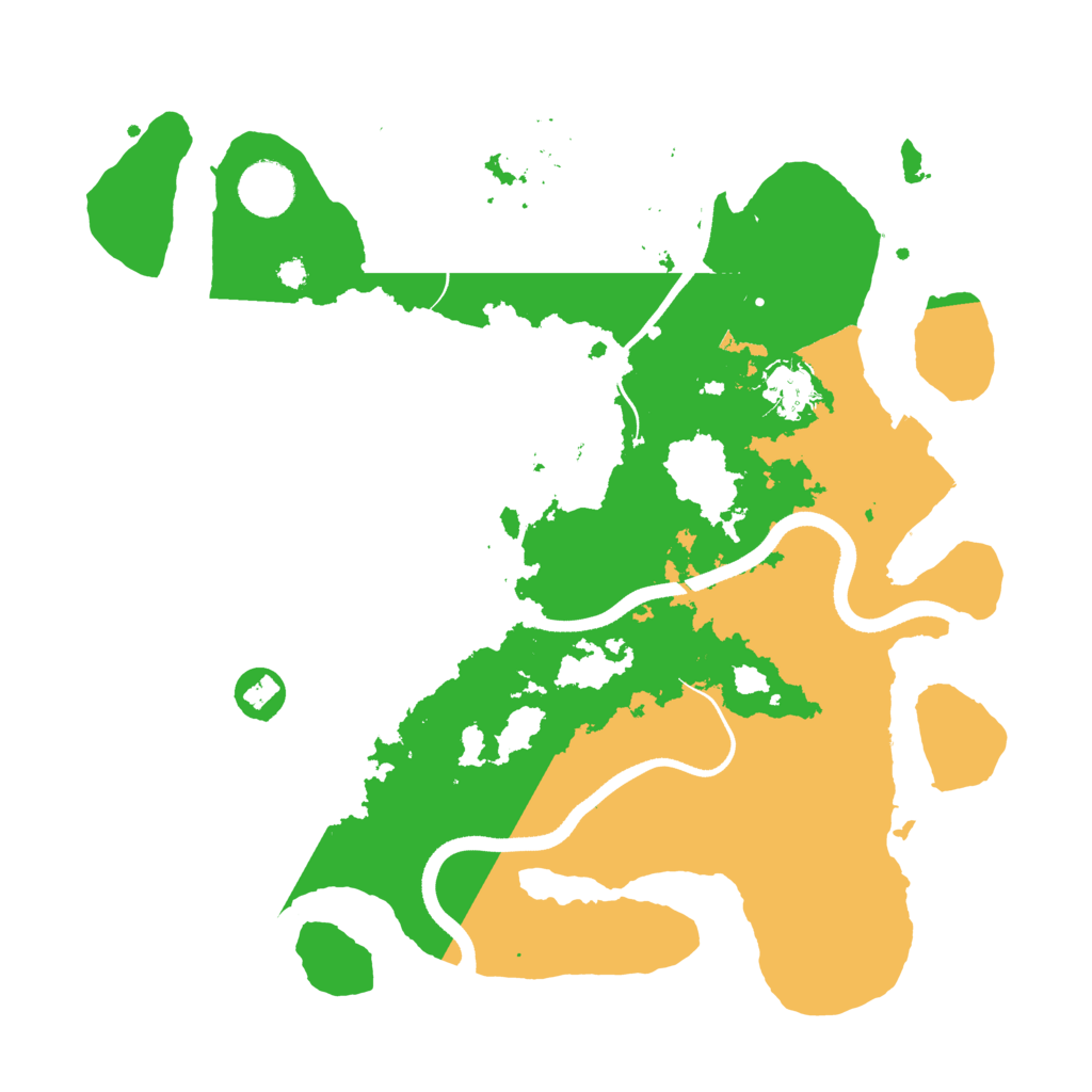 Biome Rust Map: Procedural Map, Size: 3500, Seed: 421411201