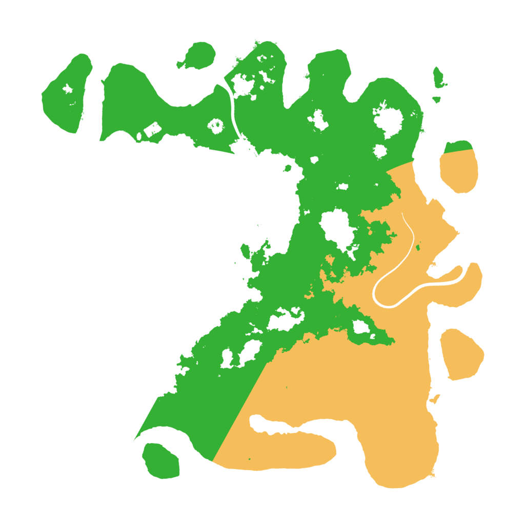 Biome Rust Map: Procedural Map, Size: 3500, Seed: 421411201