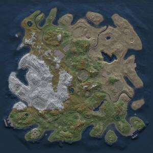 Thumbnail Rust Map: Procedural Map, Size: 4250, Seed: 252587, 16 Monuments