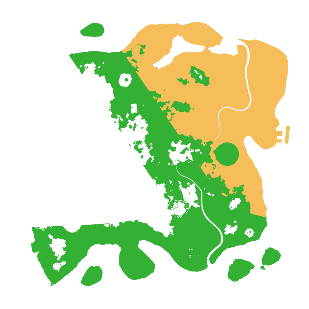 Biome Rust Map: Procedural Map, Size: 3500, Seed: 2127038587