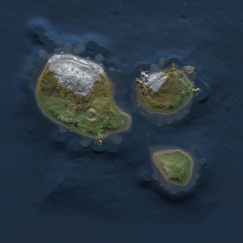 Rust Map: Procedural Map, Size: 1200, Seed: 1477781445, 1 Monuments