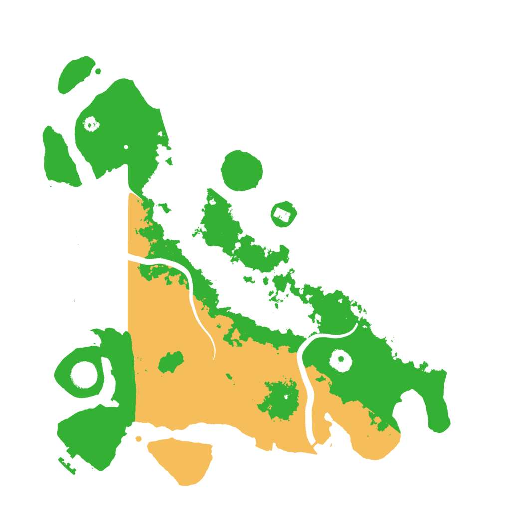 Biome Rust Map: Procedural Map, Size: 3500, Seed: 1221252505
