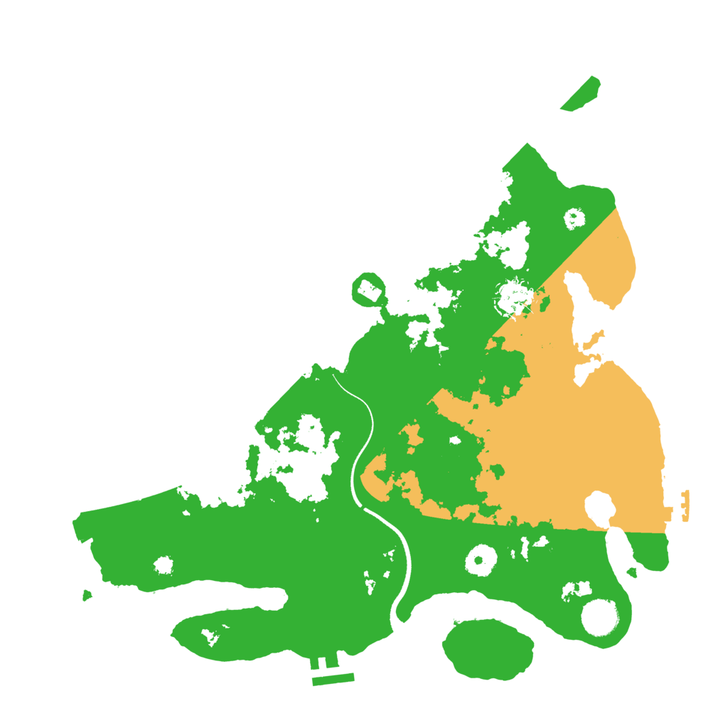 Biome Rust Map: Procedural Map, Size: 3500, Seed: 1019844872